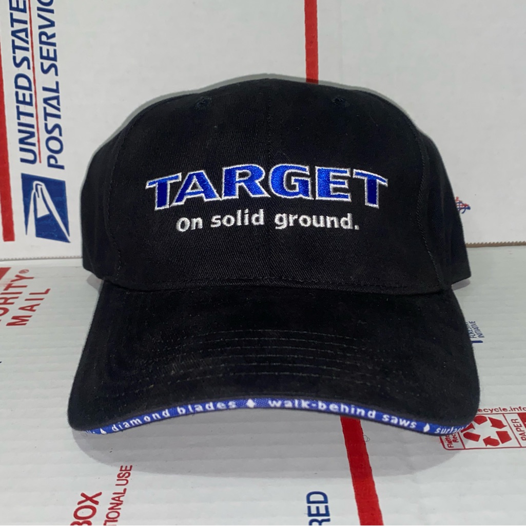 Target Blue On Solid Ground Tools Company Saws Blade Vintage Hat Cap Velcro